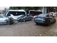 Isparta’da zincirleme kaza: 1 yaralı