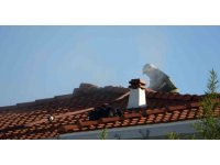 Manavgat Belediye Başkanı’nın evinin çatısındaki yangın korkuttu