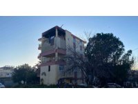 Soba kovası balkonu yaktı