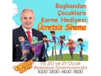 Başkan Özgan’dan çocuklara karne hediyesi "Rafadan Tayfa" filmi