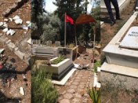 Döşemealtı'nda şehitliğe saldırı!