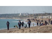 64 kilometrelik sahilde jandarmadan dronlu devriye