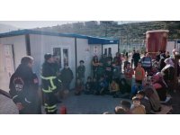 Konteyner kent sakinlerine yangın eğitimi