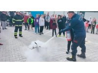 Konteyner kent sakinlerine yangın eğitime verildi