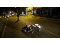 Kaza yapıp yaralanan motosiklet sürücüsü 2.66 promil alkollü çıktı