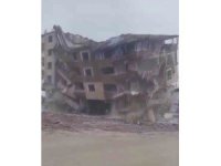 6 katlı binanın yerle bir olduğu anlar kamerada