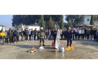 Hatay’da öğrencilere yangın eğitimi verildi