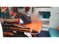 Çapa makinesine sıkışan şahıs yaralandı