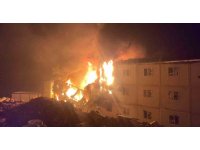 Kahramanmaraş’ta işçilerin kaldığı konteynerlerde yangın: 11 yaralı