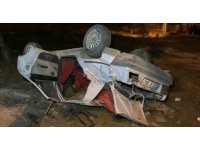 Burdur’da alkollü sürücünün kullandığı otomobil şarampole devrildi: 1’i ağır 3 yaralı