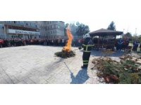 Dörtyol’da öğrencilere ve personellere yangın eğitimi verildi