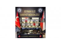 Adana’da bir haftada 43 silah  40 bin 751 uyuşturucu hap ele geçirildi