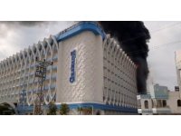 Sezon hazırlığı için tadilat yapılan oteldeki yangında 3 kişi dumandan etkilendi