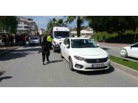 Yaya geçidinde otomobilin çarptığı bisikletli çocuk yaralandı