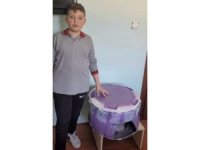 Sıfır atıktan kedi evi yaptı, Isparta birincisi oldu