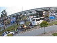 Kırmızı ışık ihlali, motosiklet sürücüsünü hayattan koparıyordu