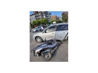 Antalya’da motosiklet ile otomobil çarpıştı: 1 yaralı