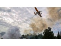 Antalya’da nefes kesen orman yangını tatbikatına 2 sikorsky helikopter ve 3 uçak destek verdi