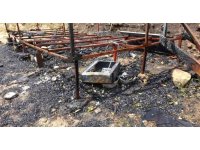 Ahşap barakada çıkan yangında 2 köpeği ile birlikte feci şekilde can verdi