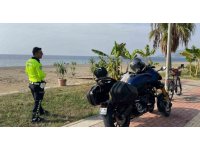 Yürüyüş yolunda bisiklet ve motosiklet kullananlara taviz yok