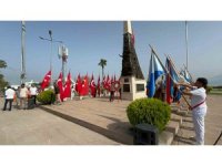 İskenderun’da  Atatürk anıtına çelenk bırakıldı