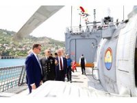 Alanya protokolü TGC GÖKSU Fırkateyni’ni ziyaret etti