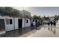 Poliklinik olarak kullanılan konteynerdeki yangını, o anları gören eczacı anlattı