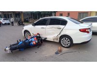 Motosiklet kazasında 1 kişi yaralandı