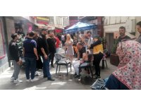 Kebapçı ile çaycının döner çatallı tabela kavgası