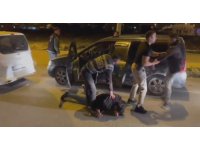 Göçmen kaçakçılarıyla polis arasında yaşanan kovalamaca kamerada