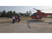 Ambulans helikopter 14 yaşındaki çocuk için havalandı