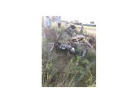 Kuaför çift motosiklet kazasında yaralandı