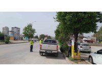 Kozanda 33 araç ve 11 motosiklet trafikten men edildi