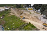 Lojistik Merkezi için yol yapım çalışmaları sürüyor