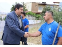 Başkan Yıldız, 1 Mayıs’ta sahada çalışan işçileri ziyaret etti