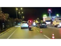 Takla atan araçta kaza anı saniye saniye kaydedildi