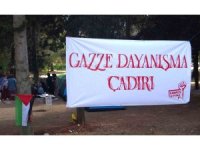 Adana’da Filistin’e destek için ’Farkındalık Çadırı’
