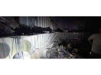 Defne’de kaportacıda çıkan yangın söndürüldü