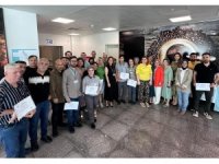 Mersin Şehir Hastanesi yöneticileri, engelli personelle bir araya geldi