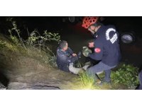 Otomobil baraj gölüne düştü: 1 ölü, 1 yaralı