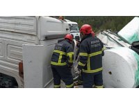 Yaralandıkları kaza anını saniye saniye görüntülediler