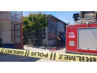 Kaynak makinesinden çıkan yangında oto yedek parça dükkanında maddi hasar oluştu