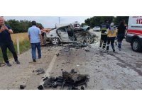 Trafik kazası sonrası ortalık savaş alanına döndü