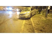 Alanya’da iki otomobil çarpıştı: 1 yaralı