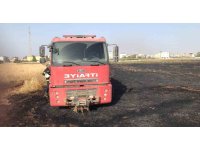Reyhanlı’da buğday tarlasında yangın