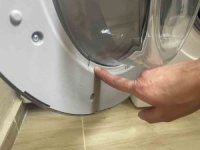 Vestel marka sıfır çamaşır makinesi hasarlı ve kullanılmış çıktı