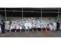 Mersin’de 10 ton kaçak tütün ele geçirildi