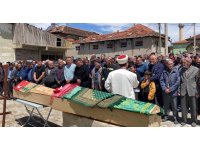 Yürek yakan kazanın cenazesinde gözyaşları sel oldu