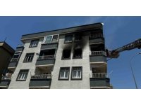 İtfaiye ekibi yanan evdeki bebeği son anda kurtardı