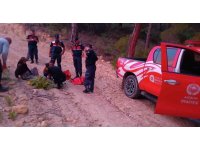 Kekik toplamak isterken ayağı burkulup düşen kadın hastanelik oldu